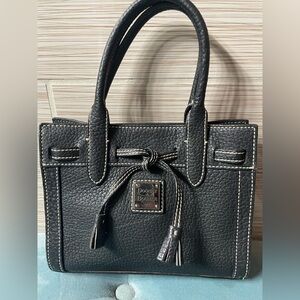 Dooney & Bourke Black Pebble Leather Satchel